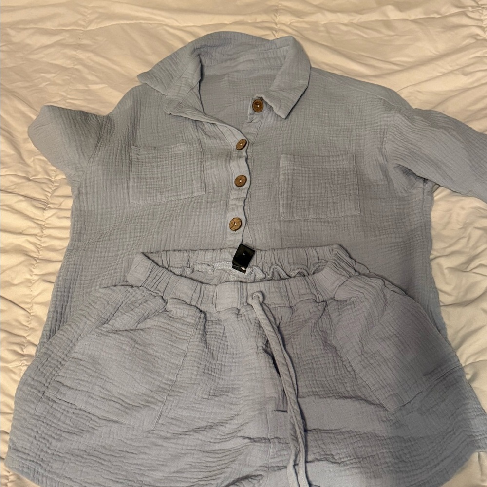 SHEIN Light Gray Textured Fabric